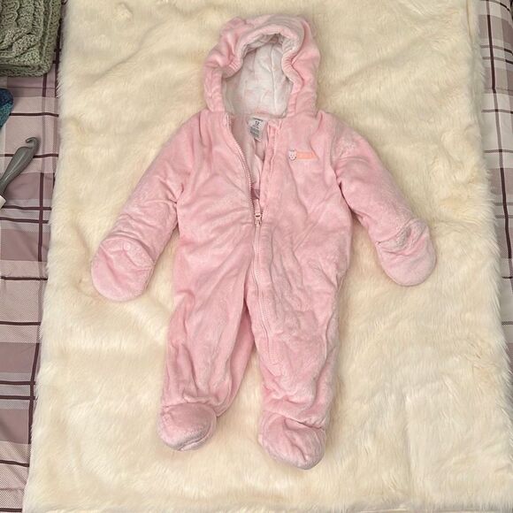 Simple Joys by Carter's Baby Girls' Fleece-Footed Jumpsuit Pram - Picture 1 of 9